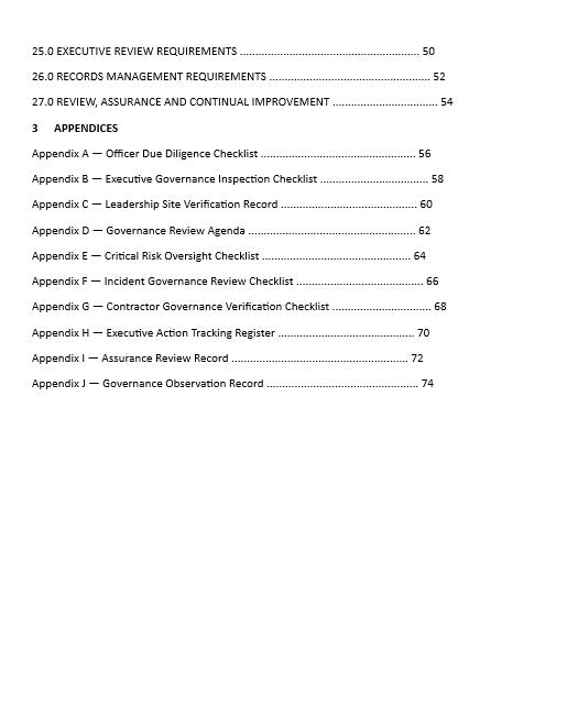 Officer Due Diligence Duty Tool Kit